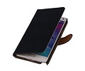 BAOHU Washed Leer Bookstyle Wallet Case Hoesje - Geschikt voor Samsung Galaxy Note 2 N7100 Donker Blauw