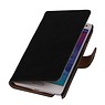 BAOHU Washed Leer Bookstyle Hoesje voor Samsung Galaxy Note 3 N9000 Zwart