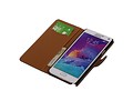BAOHU Washed Leer Bookstyle Wallet Case Hoesje - Geschikt voor Samsung Galaxy Note 3 N9000 Donker Blauw