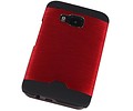 BAOHU Lichte Aluminium Hardcase Geschikt voor HTC One M9 Rood