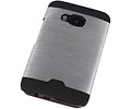 Lichte Aluminium Hardcase voor HTC One M9 Zilver