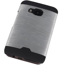 BAOHU Lichte Aluminium Hardcase voor HTC One M9 Zilver