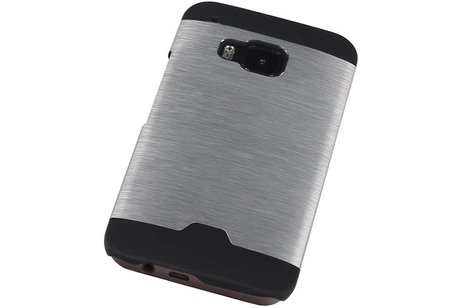 BAOHU Lichte Aluminium Hardcase Geschikt voor HTC One M9 Zilver