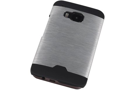 Lichte Aluminium Hardcase voor HTC One M9 Zilver