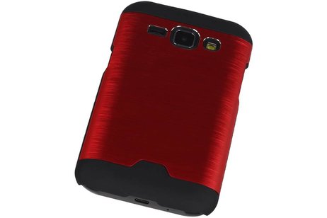 BAOHU Lichte Aluminium Hardcase Geschikt voor Samsung Galaxy J1 Rood