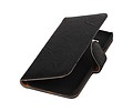 BAOHU Washed Leer Bookstyle Wallet Case Hoesje - Geschikt voor Samsung Galaxy E5 Zwart