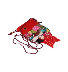 Vis pouch handtas schoudertas Rood