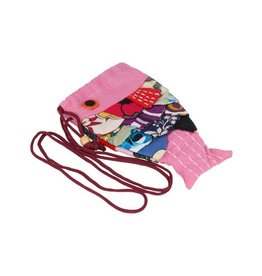 BAOHU Vis pouch handtas schoudertas Roze