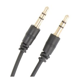 BAOHU Aux Stereo Kabel - 1 meter Zwart