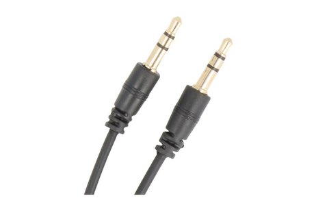 BAOHU Aux Stereo Kabel - 1 meter Zwart