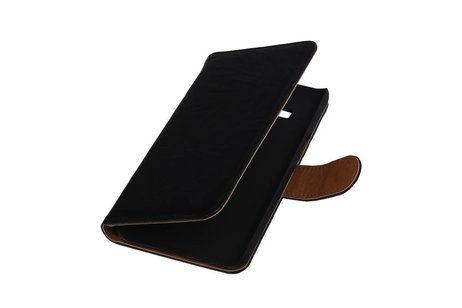 BAOHU Washed Leer Bookstyle Hoesje - Geschikt voor Samsung Z1 Z130H Zwart