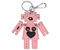 Trendy tas sleutelhanger met een Robot Roze