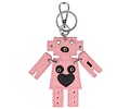 Trendy tas sleutelhanger met een Robot Roze