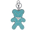 Trendy tas sleutelhanger met een Teddybear Turquoise