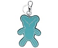 Trendy tas sleutelhanger met een Teddybear Turquoise