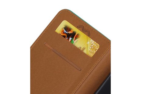 BAOHU Zakelijke Book Case Telefoonhoesje Geschikt voor de Samsung Galaxy J7 / 2017 Pro - Portemonnee Hoesje - Pasjeshouder Wallet Case - Groen