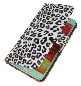 BAOHU Luipaard Bookstyle Case Hoes voor Samsung Galaxy Note 3 Neo Wit