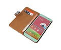 Luipaard Bookstyle Wallet Case Hoesjes - Hoesje Geschikt voor Samsung Galaxy Note 3 Neo Wit