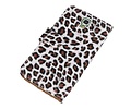 BAOHU Luipaard Bookstyle Wallet Case Hoesjes - Hoesje Geschikt voor Samsung Galaxy Note 3 Neo Bruin