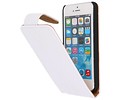 BAOHU Devil Classic Flip Case Hoesjes - Hoesje Geschikt voor iPhone 5 Wit