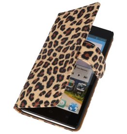 BAOHU Luipaard Bookstyle Case Hoes voor Huawei Ascend G700 Chita