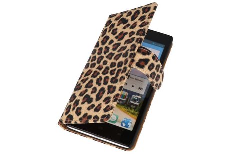 BAOHU Luipaard Bookstyle Wallet Case Hoes - Hoesje Geschikt voor Huawei Ascend G700 Chita