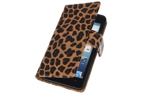 Luipaard Bookstyle Wallet Case Hoesjes - Hoesje Geschikt voor Huwaei Ascend G510 Chita