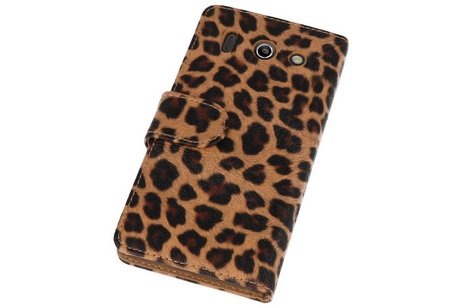 BAOHU Luipaard Bookstyle Wallet Case Hoesjes - Hoesje Geschikt voor Huwaei Ascend G510 Chita