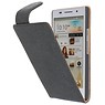 Devil Classic Flip Hoes voor Huawei Ascend P6 Zwart