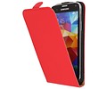 Flipcase Hoesje Cover voor Galaxy S5 G900F Rood