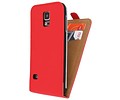 BAOHU Flipcase Hoesje Cover - Hoesje Geschikt voor Samsung Galaxy S5 G900F Rood
