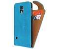 BAOHU Devil Classic Flipcase Hoesjes - Hoesje Geschikt voor Samsung Galaxy S5 G900F Turquoise
