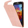 Devil Classic Flipcase Hoes voor Galaxy S5 G900F Licht Roze