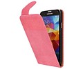 Devil Classic Flipcase Hoesjes voor Galaxy S5 G900F Roze