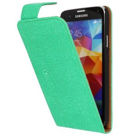 BAOHU Devil Classic Flipcase Hoes voor Samsung Galaxy S5 G900F Groen