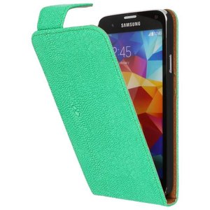 BAOHU Devil Classic Flipcase Hoesjes - Hoesje Geschikt voor Samsung Galaxy S5 G900F Groen