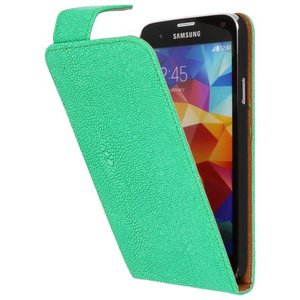 Devil Classic Flipcase Hoesjes voor Galaxy S5 G900F Groen