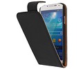BAOHU Washed Leer Classic Flipcase Hoesje - Geschikt voor Samsung Galaxy S4 i9500 Zwart