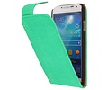 BAOHU Devil Classic Flipcase Hoesjes - Hoesje Geschikt voor Samsung Galaxy S4 i9500 Groen