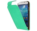 Devil Classic Flipcase Hoesjes voor Galaxy S4 i9500 Groen