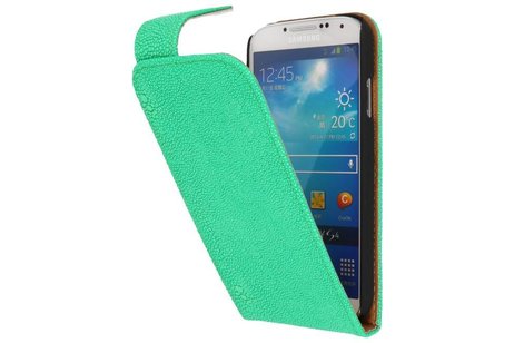 BAOHU Devil Classic Flipcase Hoesjes - Hoesje Geschikt voor Samsung Galaxy S4 i9500 Groen