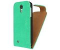 BAOHU Devil Classic Flipcase Hoesjes - Hoesje Geschikt voor Samsung Galaxy S4 i9500 Groen