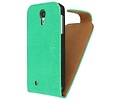 Devil Classic Flipcase Hoesjes voor Galaxy S4 i9500 Groen