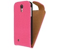 Devil Classic Flipcase Hoesjes voor Galaxy S4 i9500 Roze