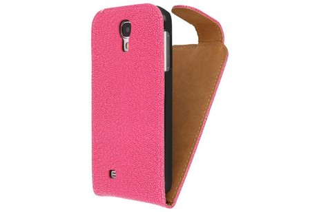 Devil Classic Flipcase Hoesjes voor Galaxy S4 i9500 Roze