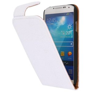BAOHU Devil Classic Flipcase Hoesjes - Hoesje Geschikt voor Samsung Galaxy S4 i9500 Wit