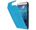 Devil Classic Flipcase Hoesjes voor Galaxy S4 i9500 Turquoise