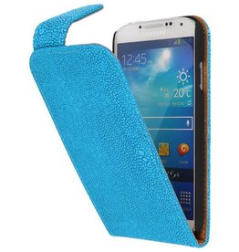 BAOHU Devil Classic Flip Hoes voor Samsung Galaxy S4 i9500 Turquoise