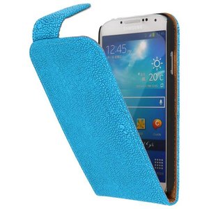 BAOHU Devil Classic Flipcase Hoesjes - Hoesje Geschikt voor Samsung Galaxy S4 i9500 Turquoise