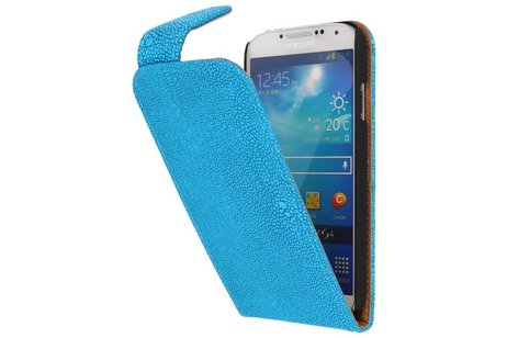 Devil Classic Flipcase Hoesjes voor Galaxy S4 i9500 Turquoise